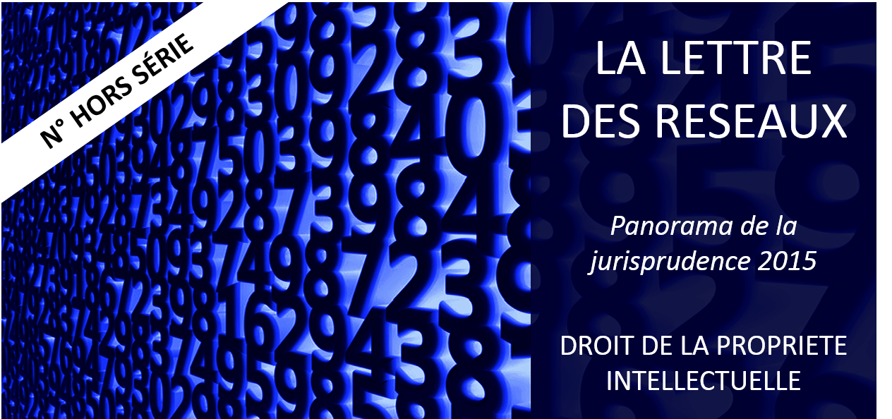 Image de l'article | Consultez le panorama de la juridprudence 2015 en droit de la propriété intellectuelle. | Lettre des Réseaux